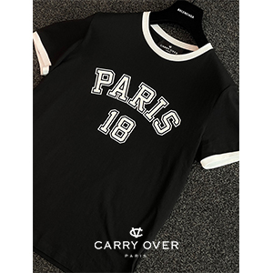 CV PARIS 18 링거 티셔츠 ( BLACK )